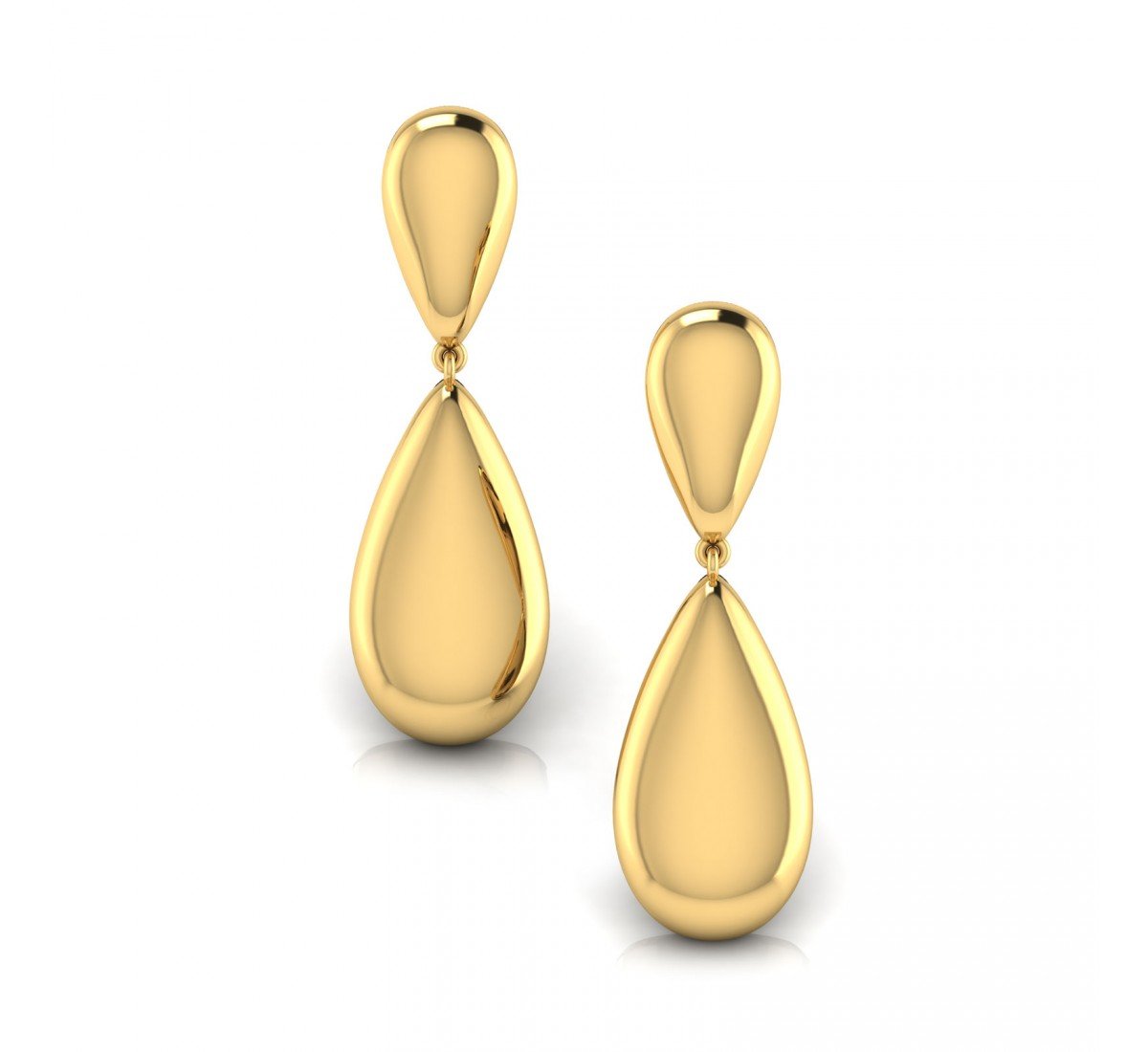 Dangling Gauhar Gold Earrings