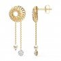 Lavinia Crescent Diamond Earrings