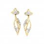 Hana Spiral Zig Diamond Earrings