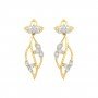 Hana Spiral Zig Diamond Earrings