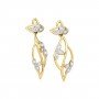 Hana Spiral Zig Diamond Earrings