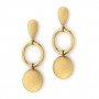 Petal Dahlia Gold Earrings