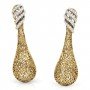 Droplet Curve Diamond Earrings