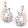 Entangled Spiral Diamond Earrings