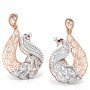 Entangled Spiral Diamond Earrings