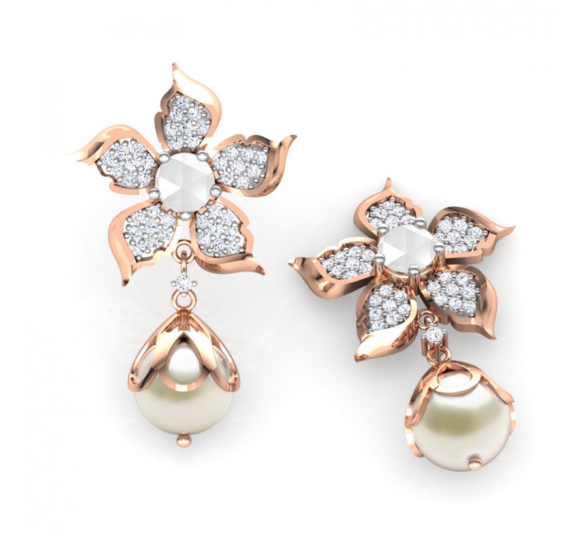 Timeless Textured Diamond Earrings