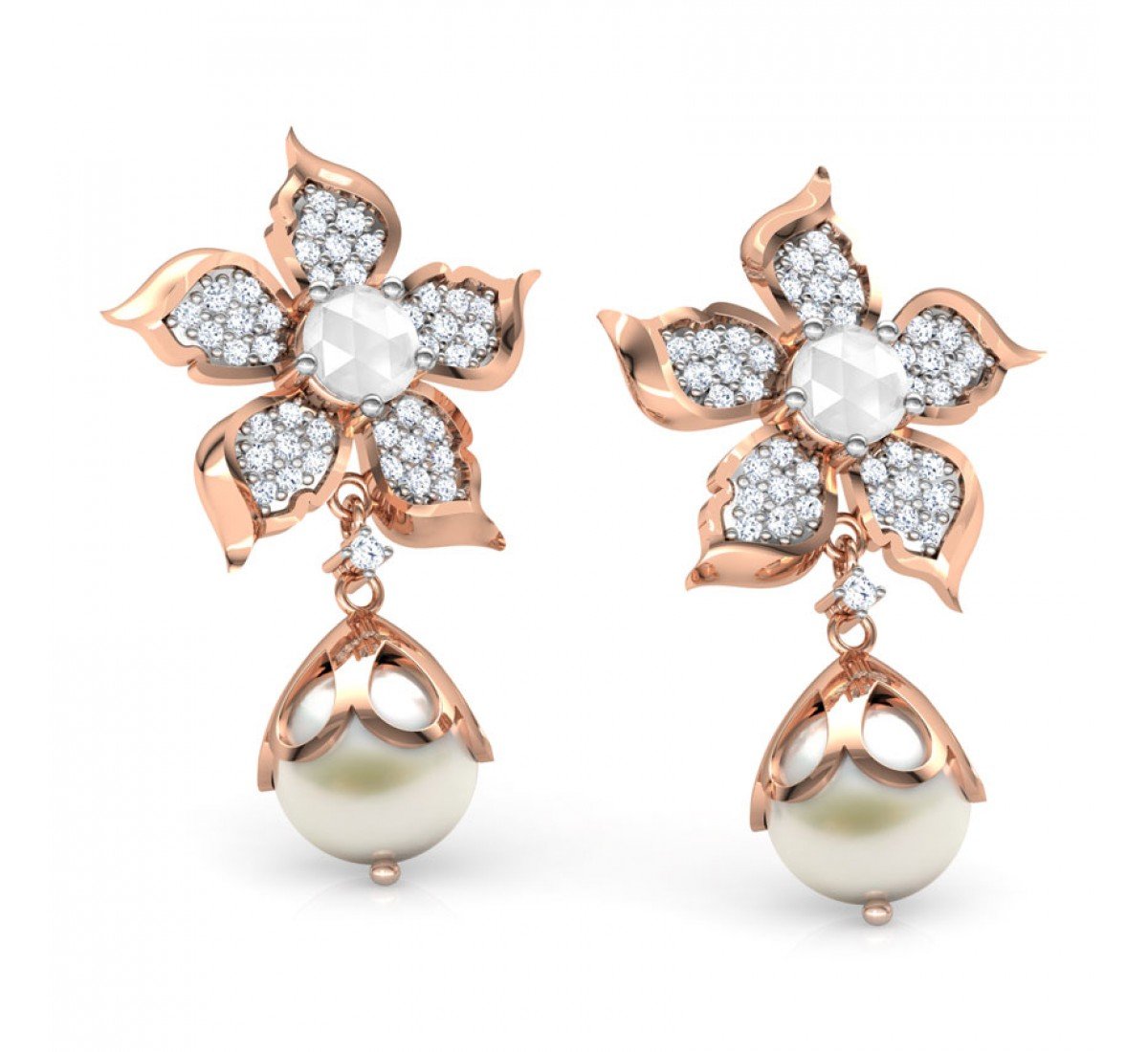 Timeless Textured Diamond Earrings