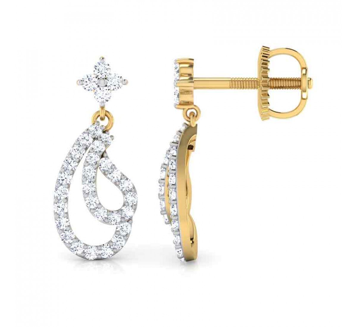 Prosper Fedora Diamond Earrings