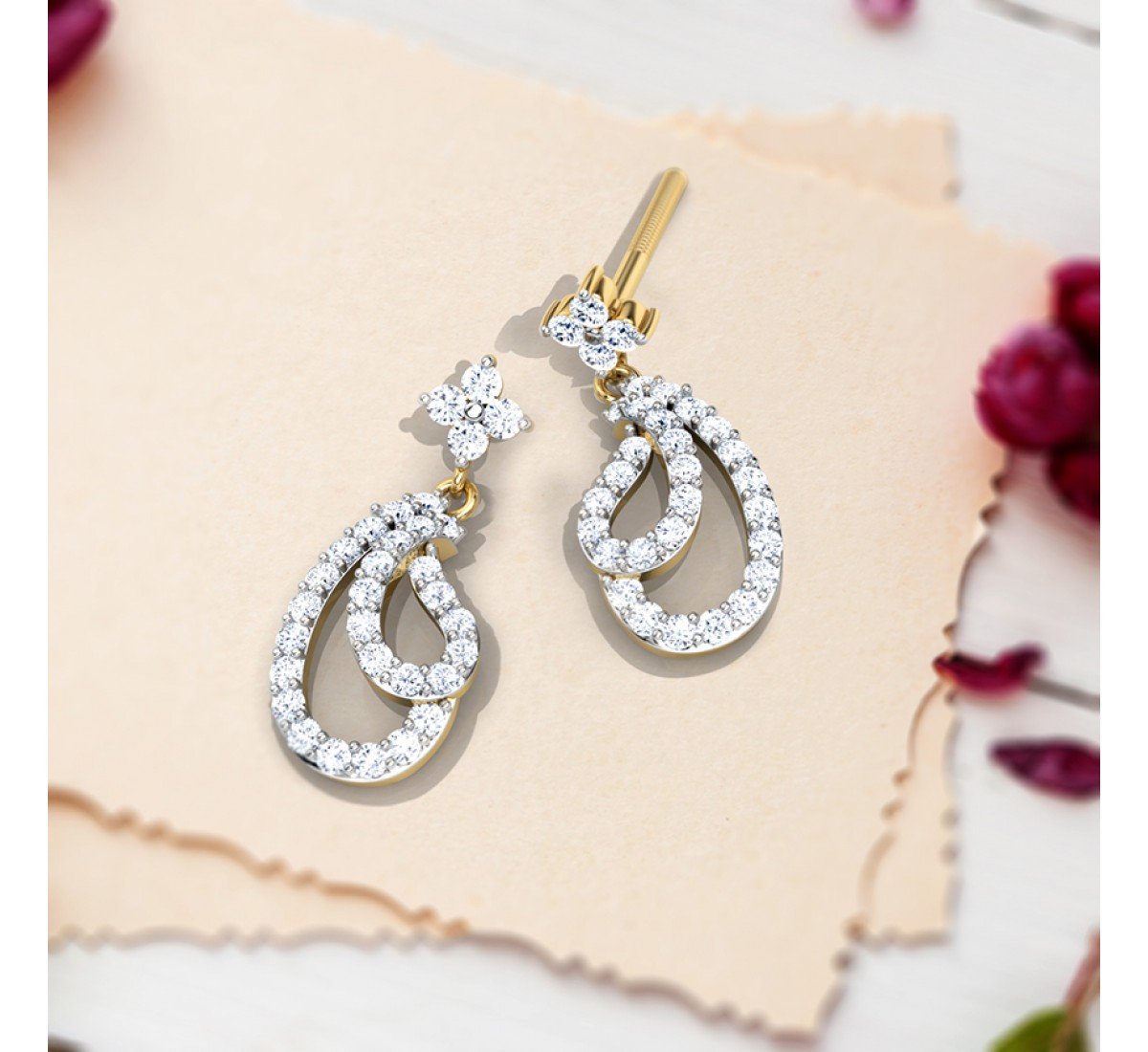 Prosper Fedora Diamond Earrings