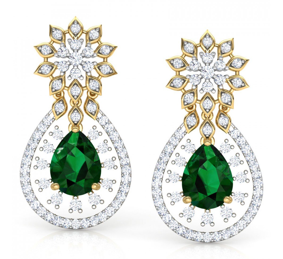 Cabriole Sparkle Diamond Earrings