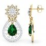 Cabriole Sparkle Diamond Earrings