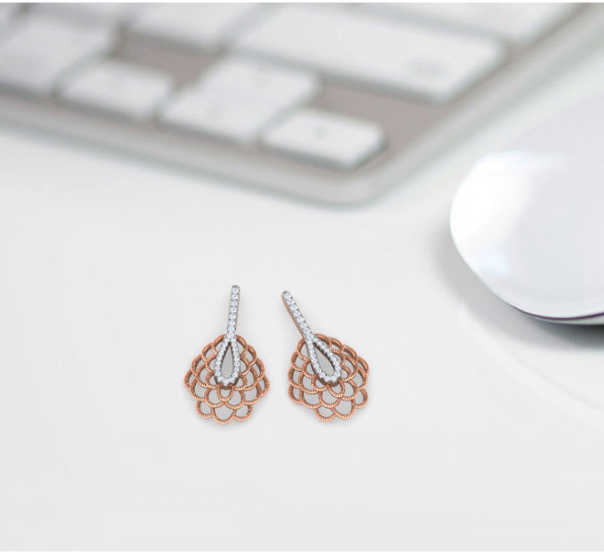 Petite Gull Diamond Earrings