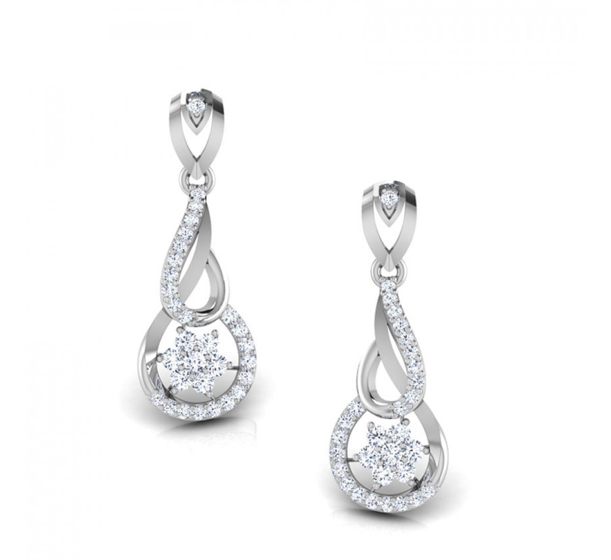 Flickering Alpine Diamond Earrings