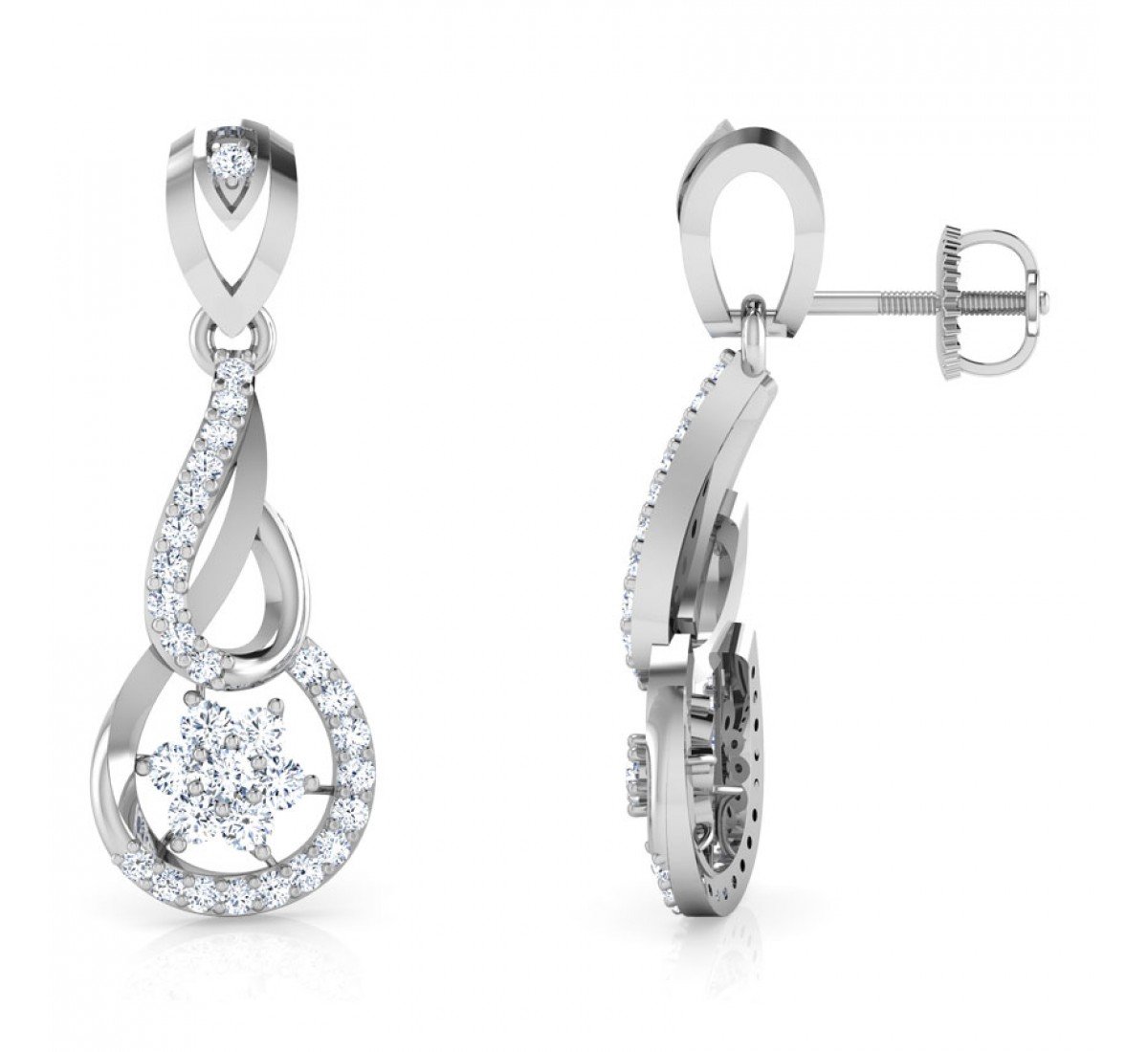 Flickering Alpine Diamond Earrings