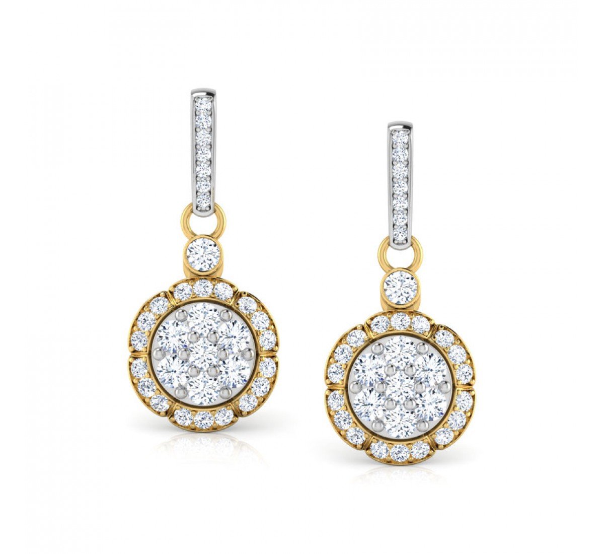 Harmonize Camber Diamond Earrings