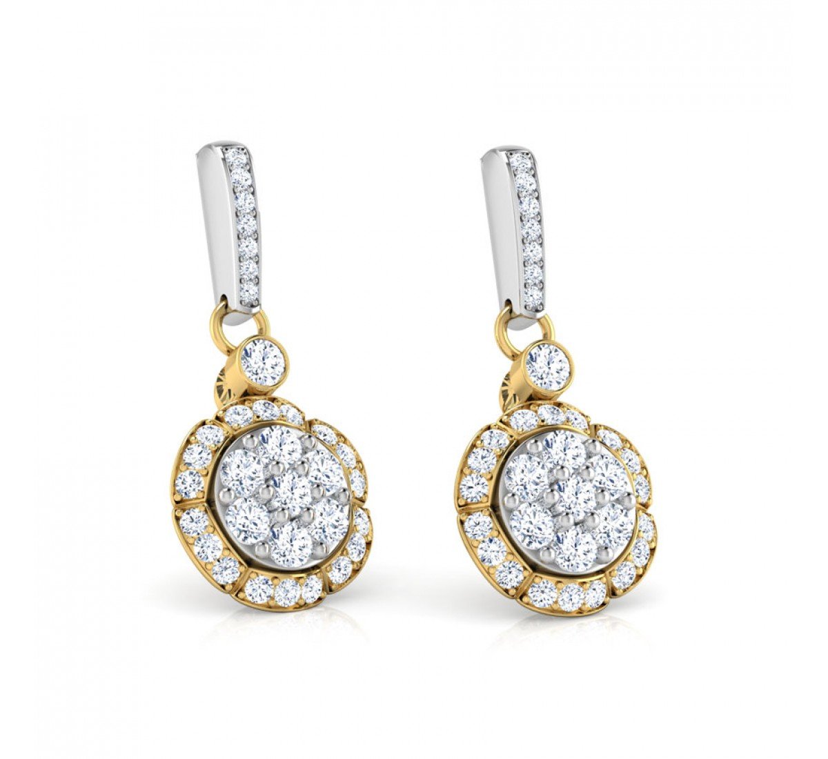 Harmonize Camber Diamond Earrings