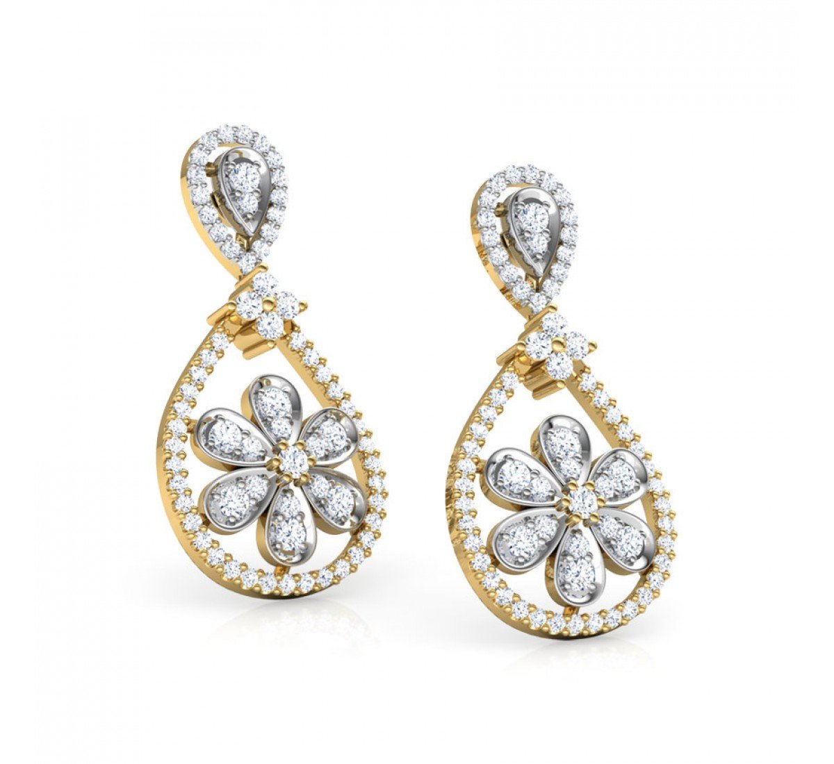 Kaleidify Francesca Diamond Earrings