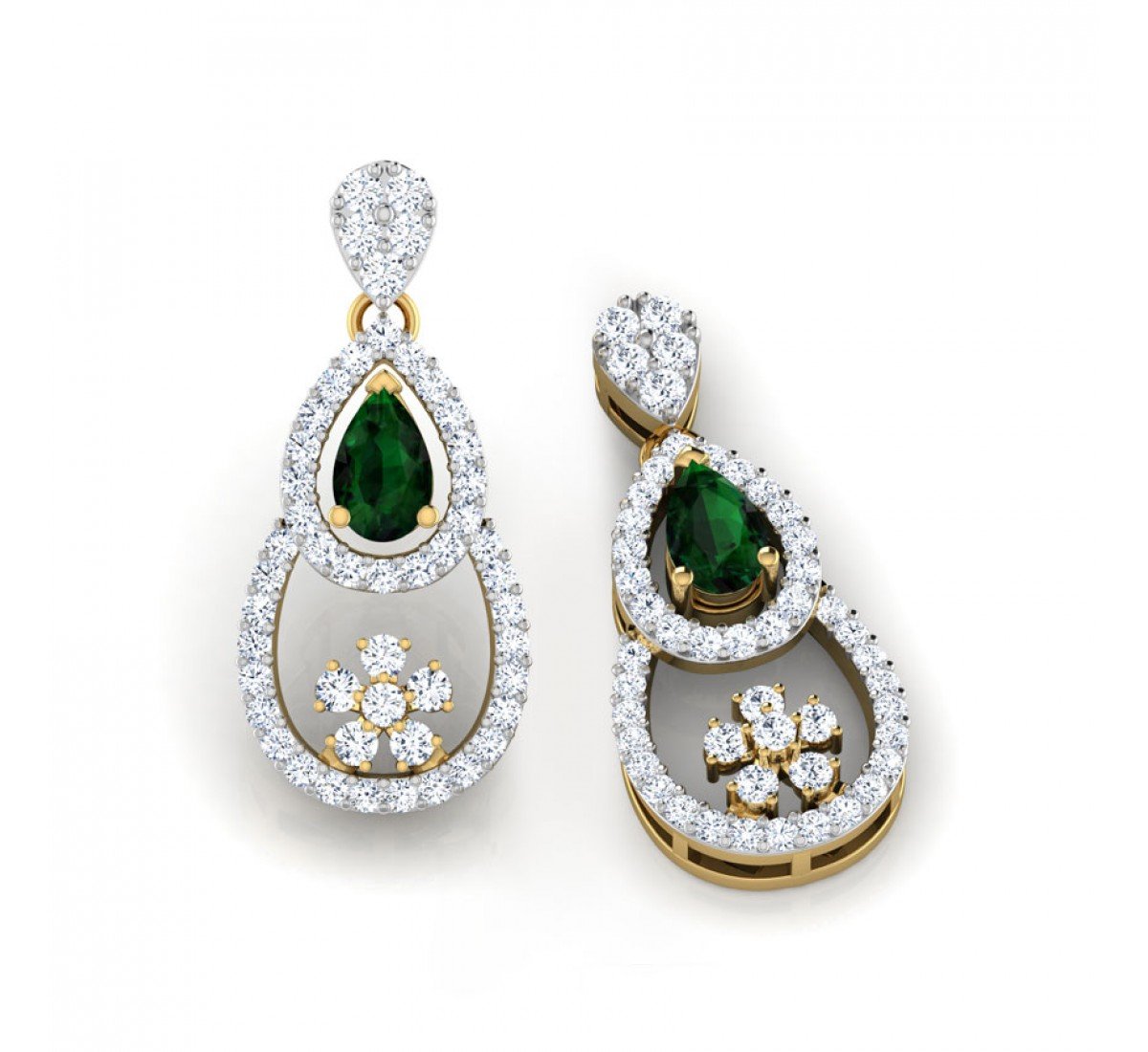 Velvexify Pave Diamond Earrings