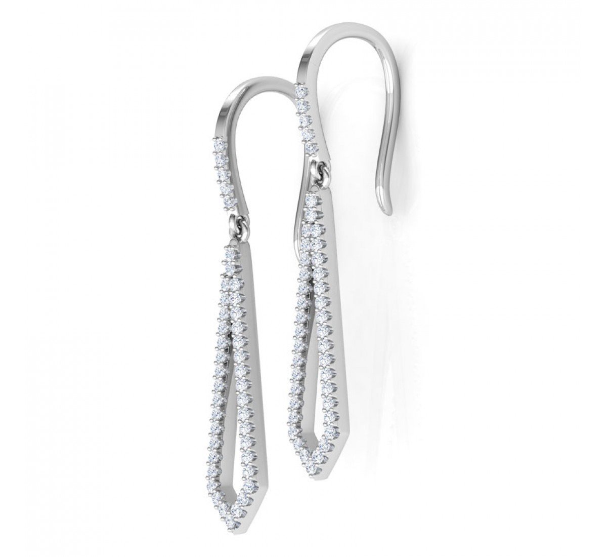 Solacify Grid Diamond Earrings