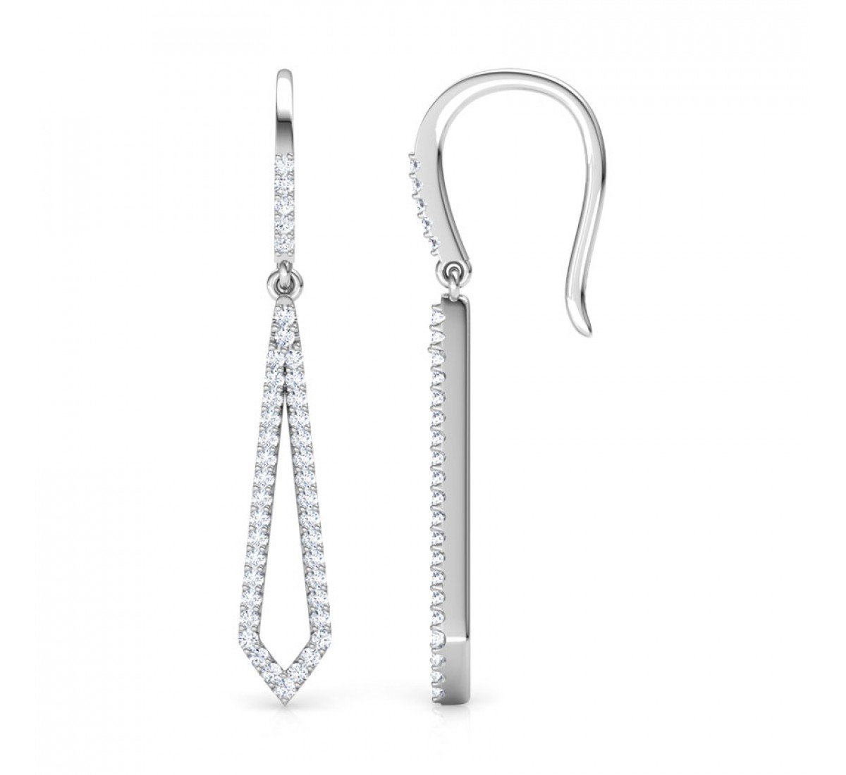 Solacify Grid Diamond Earrings