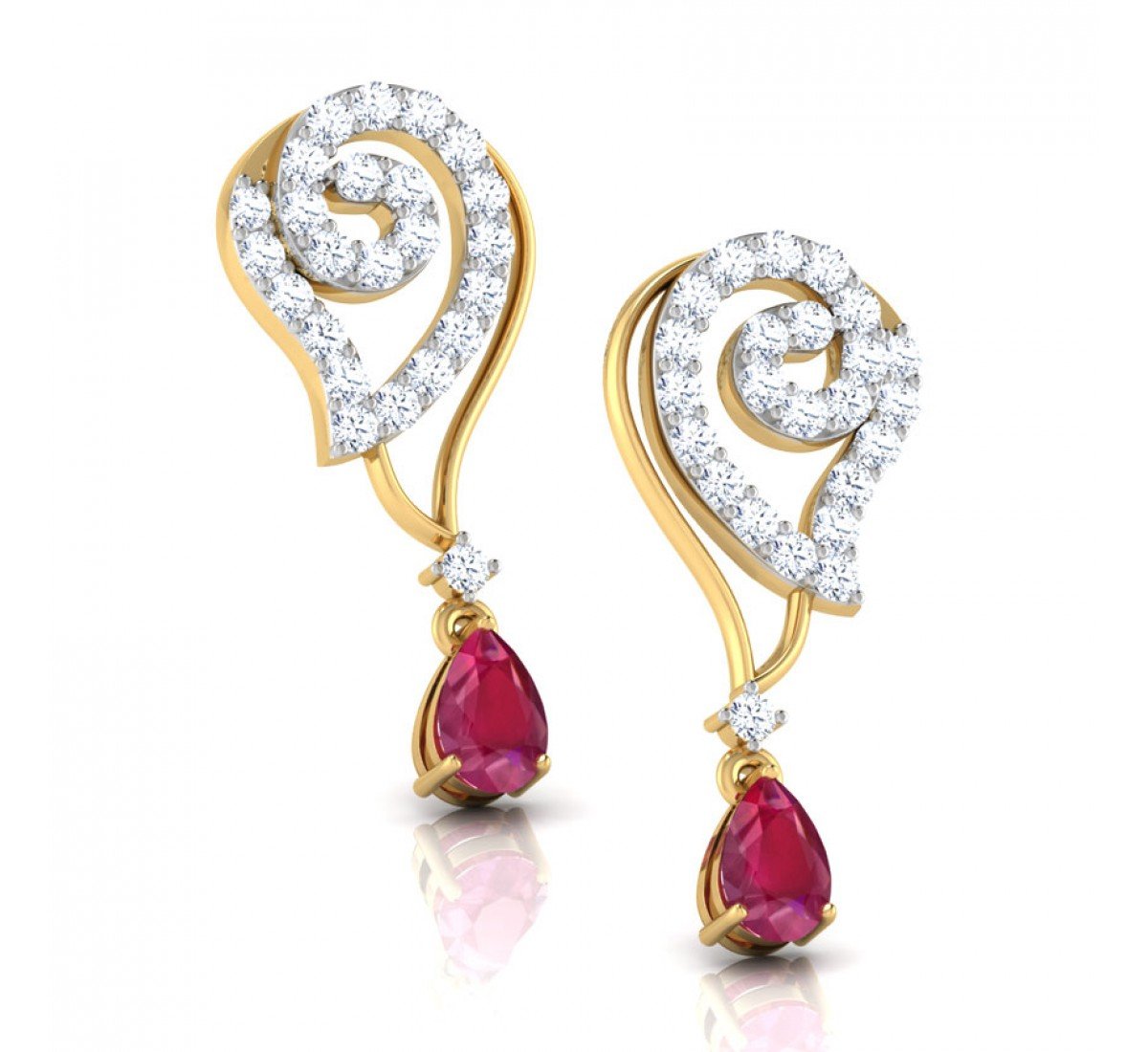 Elysify Alternated Diamond Earrings