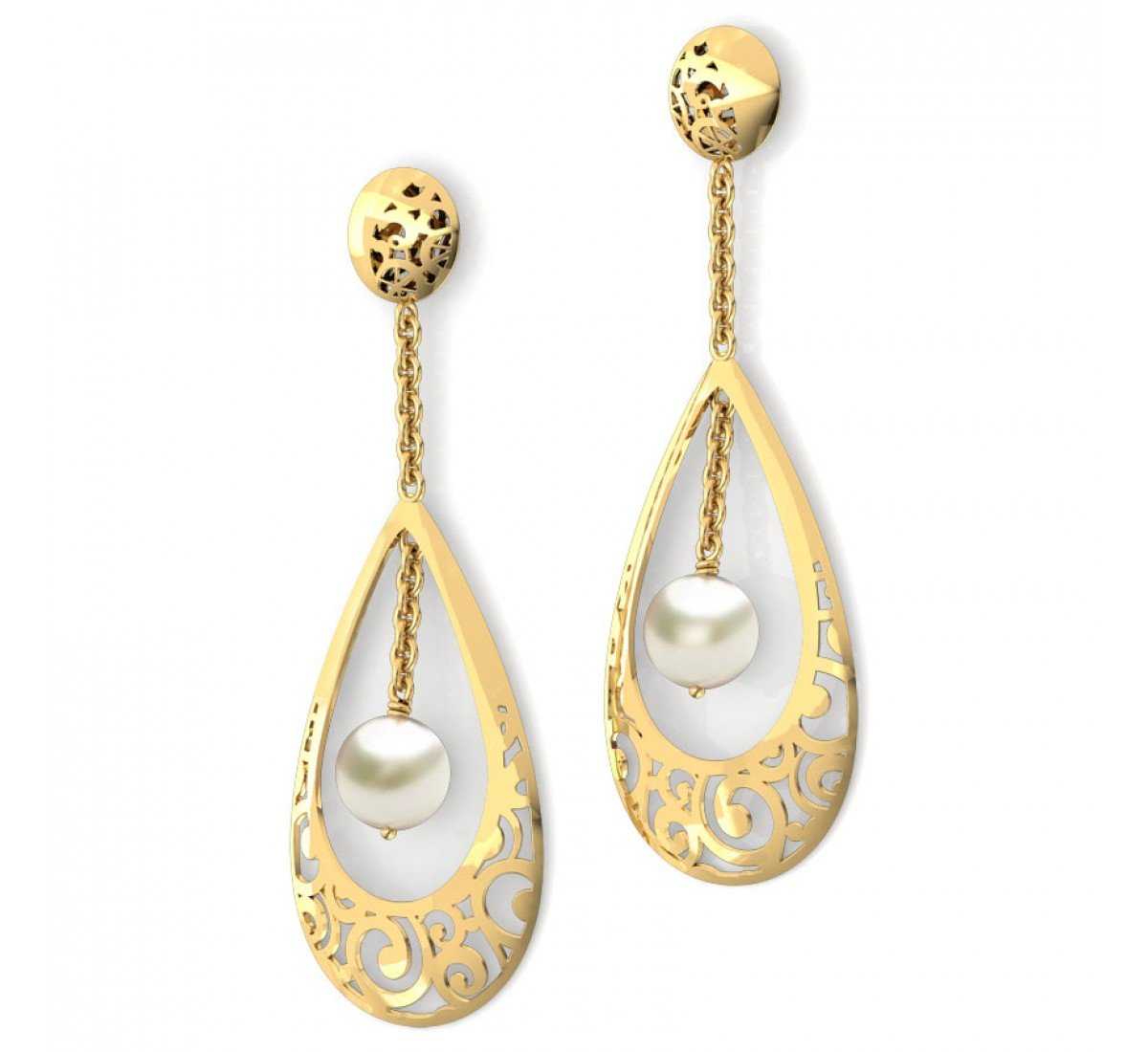 Paradigm Gold Earrings