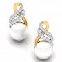 Everglow Pearl Diamond Earrings