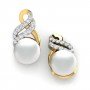 Everglow Pearl Diamond Earrings