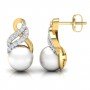 Everglow Pearl Diamond Earrings