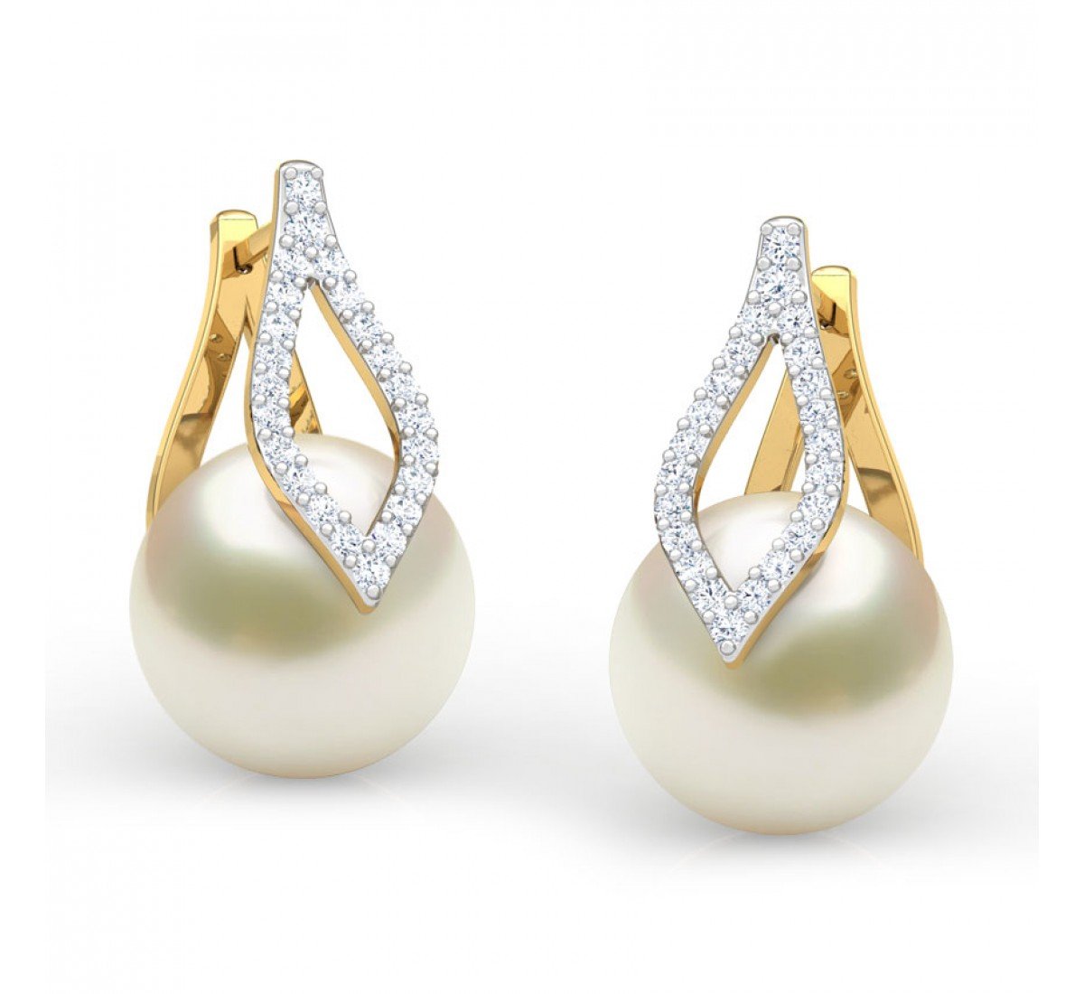 Everlasting Pearl Diamond Earrings