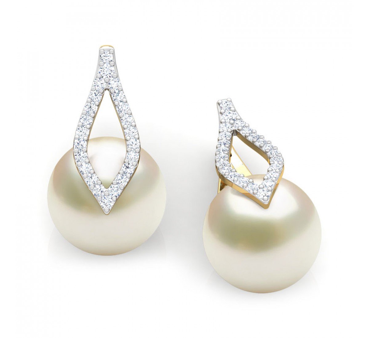 Everlasting Pearl Diamond Earrings