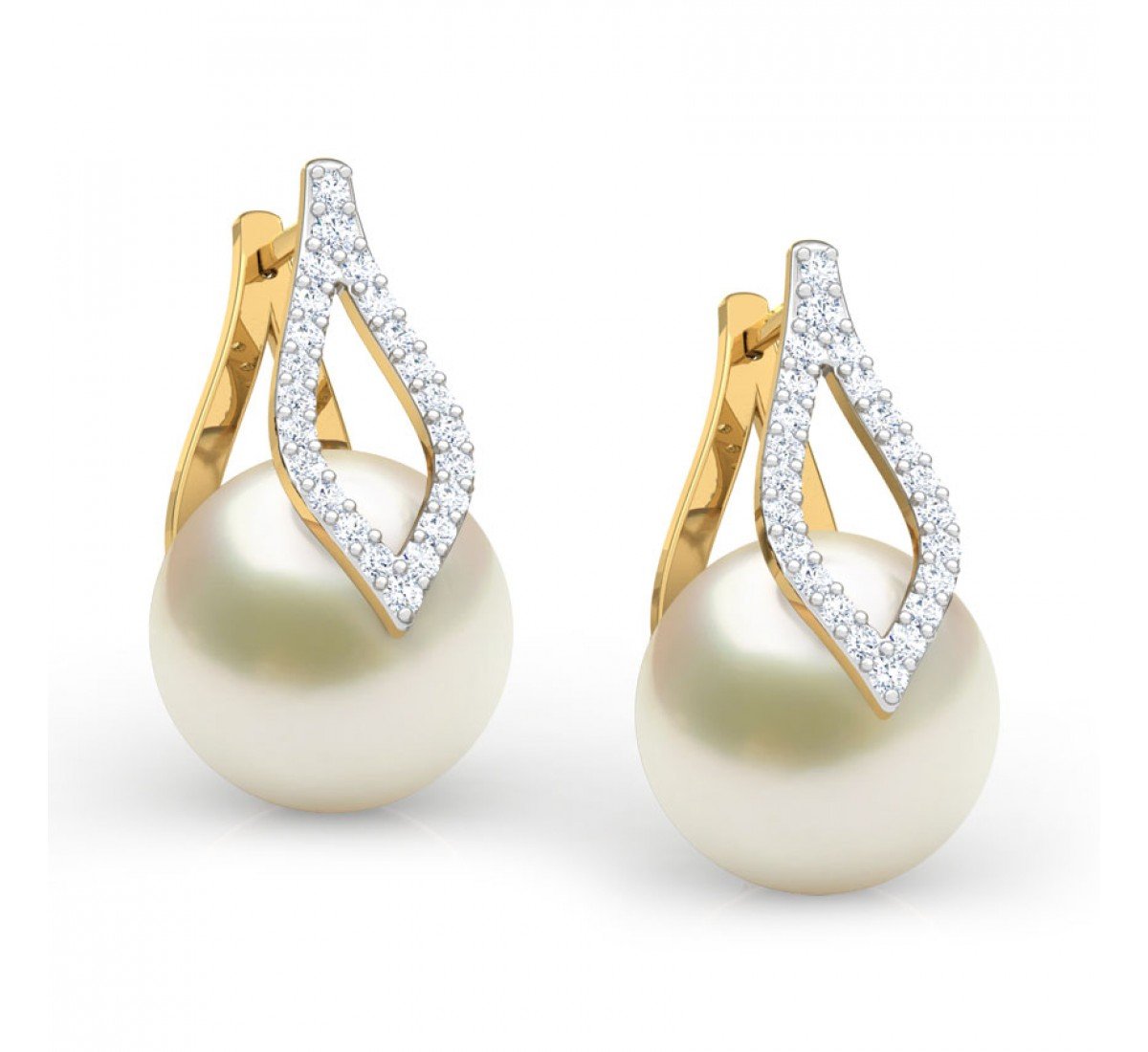 Everlasting Pearl Diamond Earrings