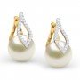 Everlasting Pearl Diamond Earrings