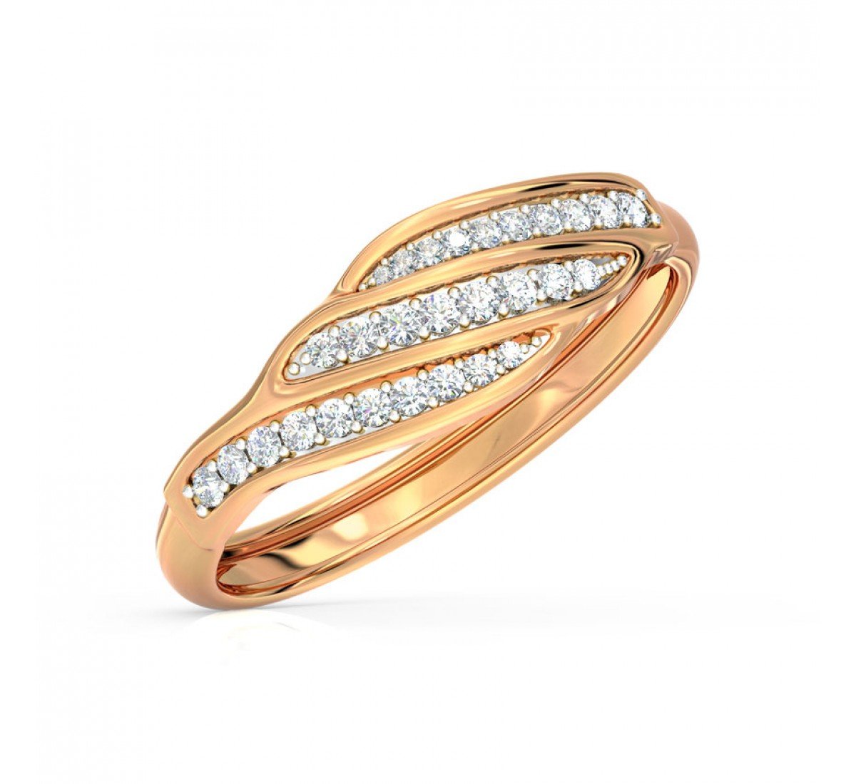 Torsade Sparkling Diamond Band