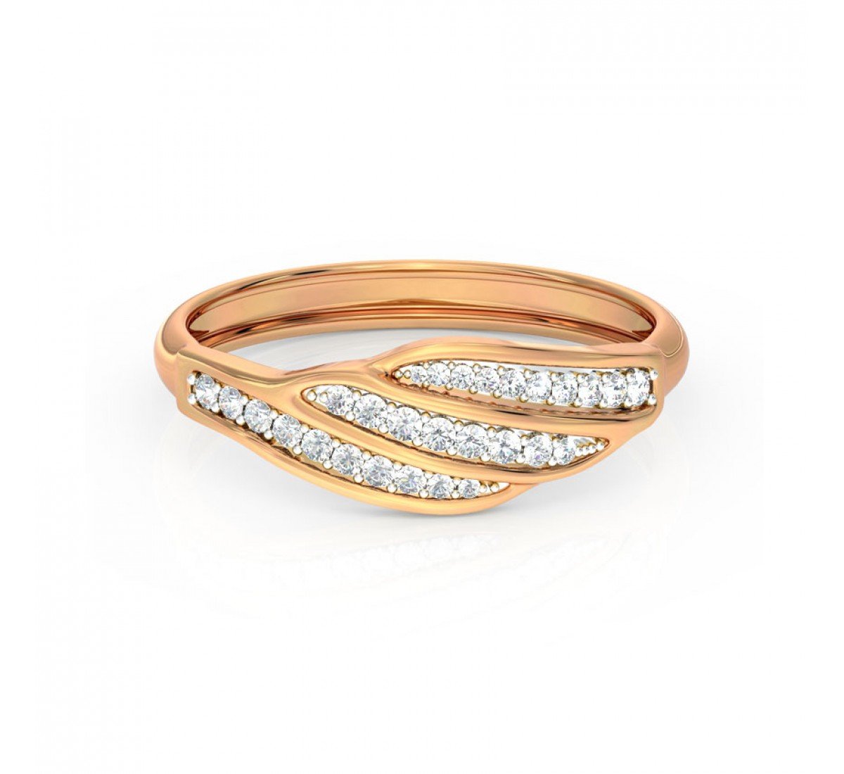 Torsade Sparkling Diamond Band