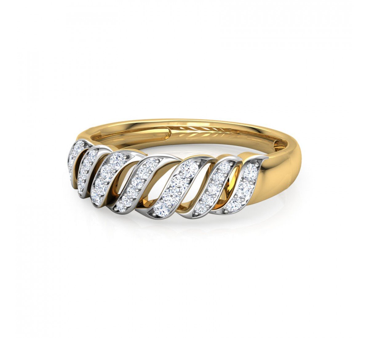 Azurean Coil Diamond Band