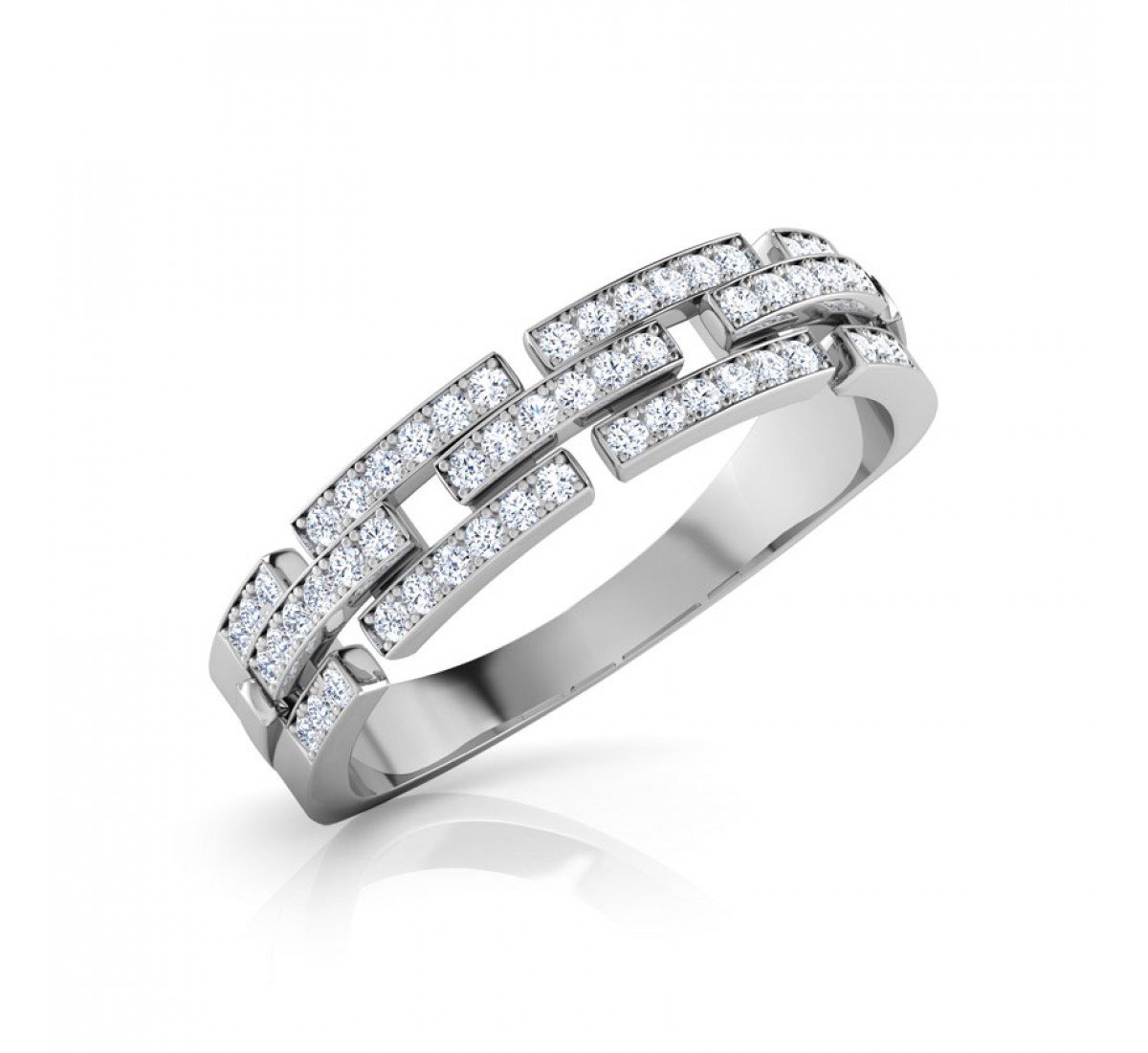 Shining Linkage Diamond Band