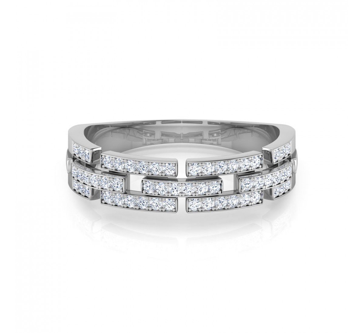 Shining Linkage Diamond Band