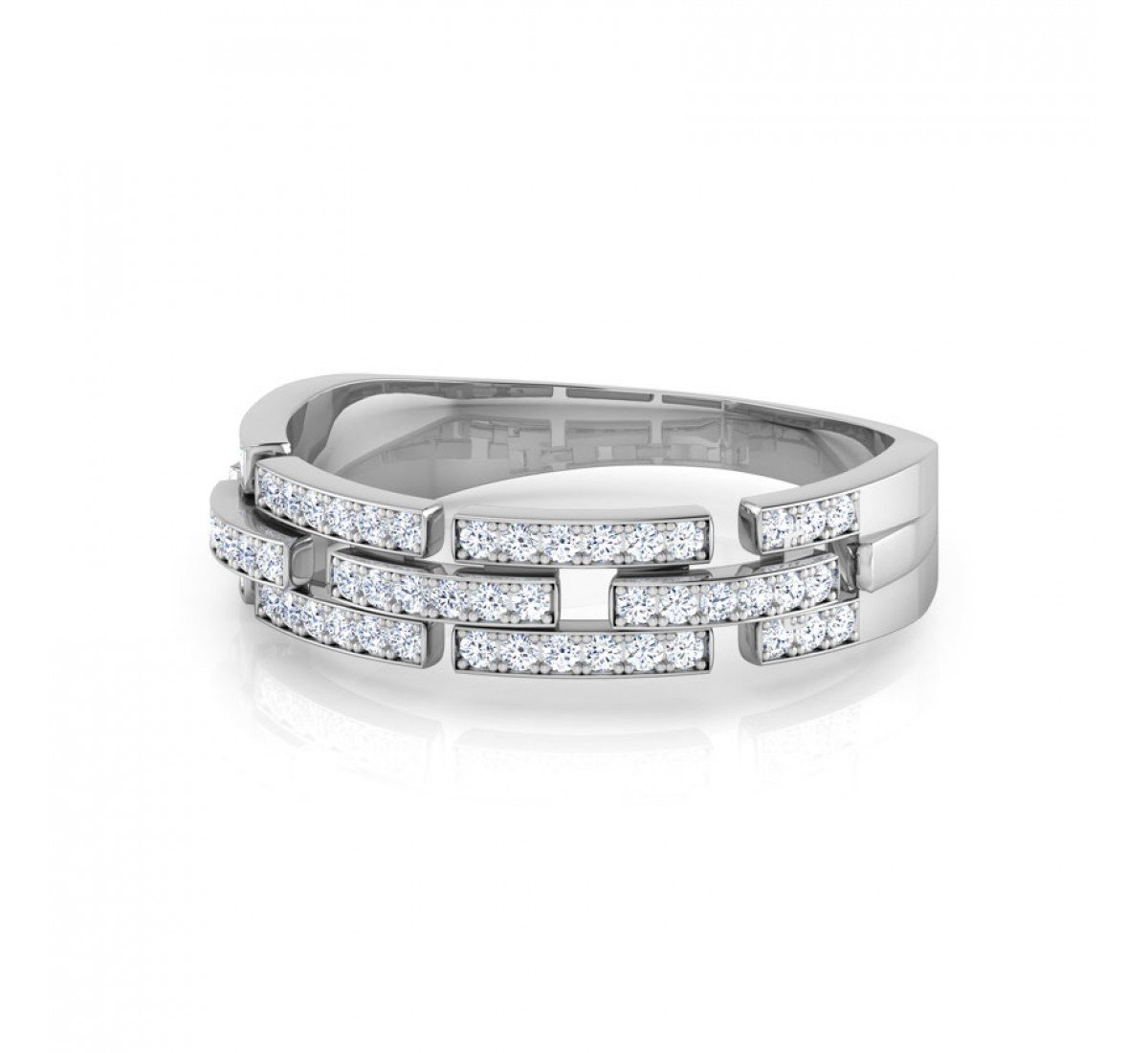 Shining Linkage Diamond Band