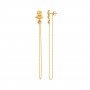 Glinting Gold Drop Earrings