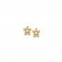 Swirly Diamond Stud Earrings