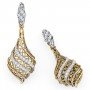 Tiana Leaf Diamond Drop Earr