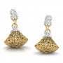 Lucid Dome Diamond Jhumkas