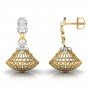 Lucid Dome Diamond Jhumkas