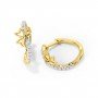 Chayla Butterfly Diamond Hoop Earrings