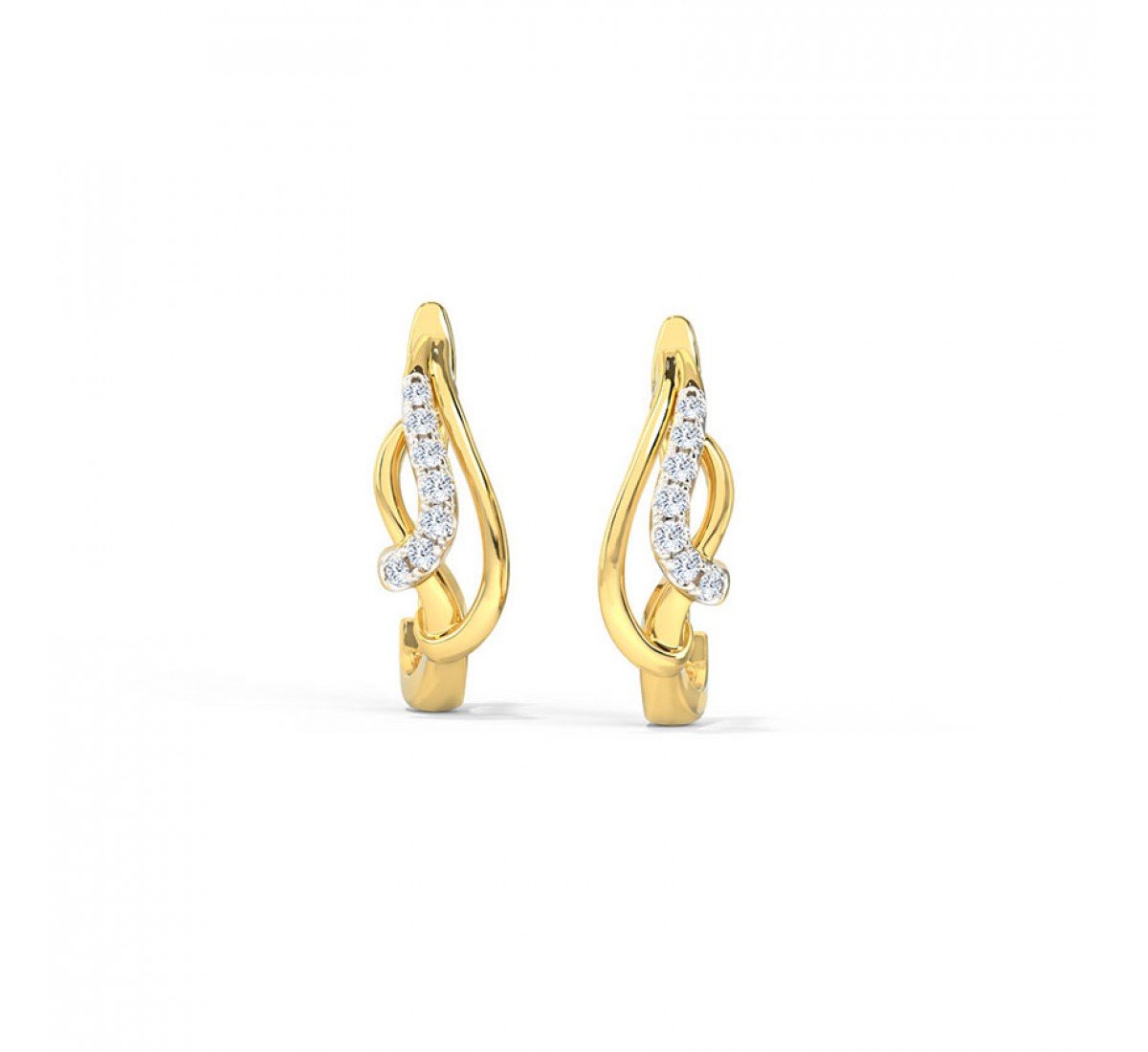 Amaya Diamond Hoop Earrings