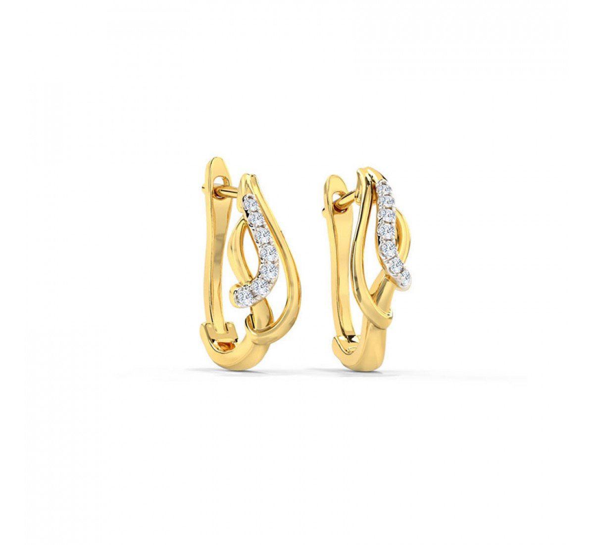 Amaya Diamond Hoop Earrings