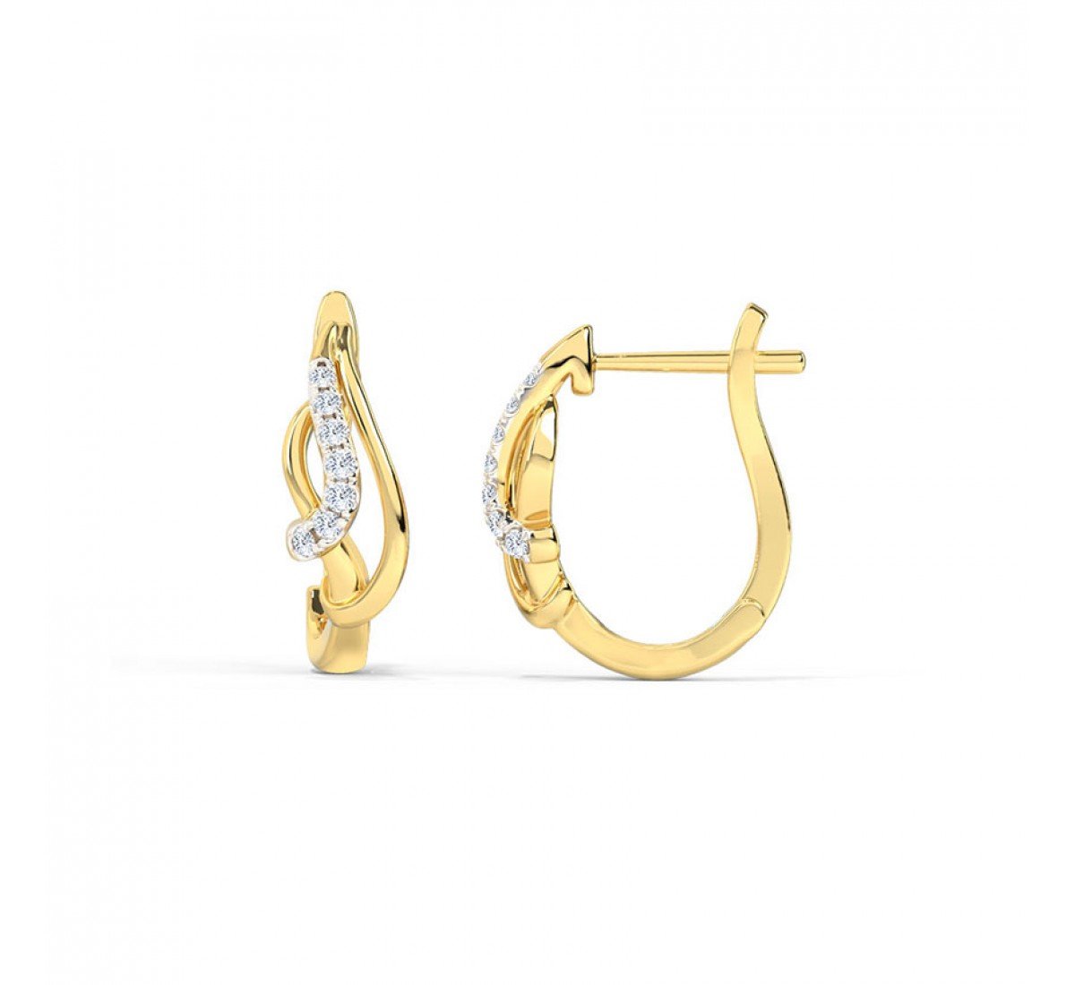 Amaya Diamond Hoop Earrings