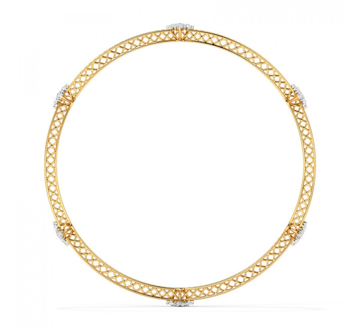 Dharma Mesh Diamond Bangle