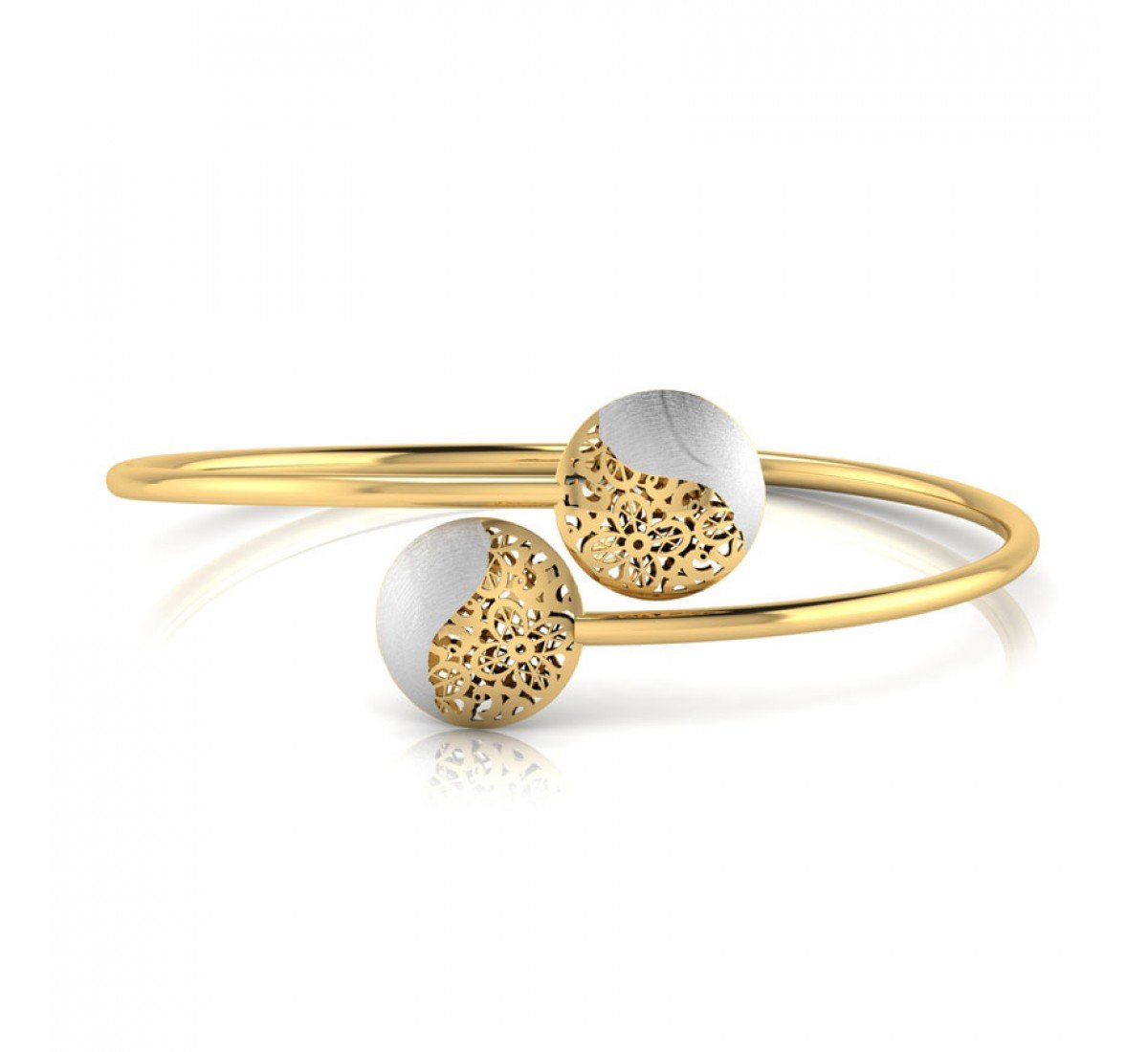 Beacon Cutout Gold Bangle